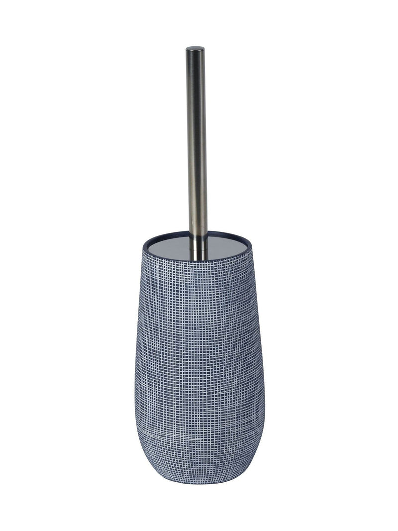 Showerdrape Navy Denim toilet brush (British brand)