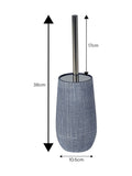 Showerdrape Navy Denim toilet brush (British brand)
