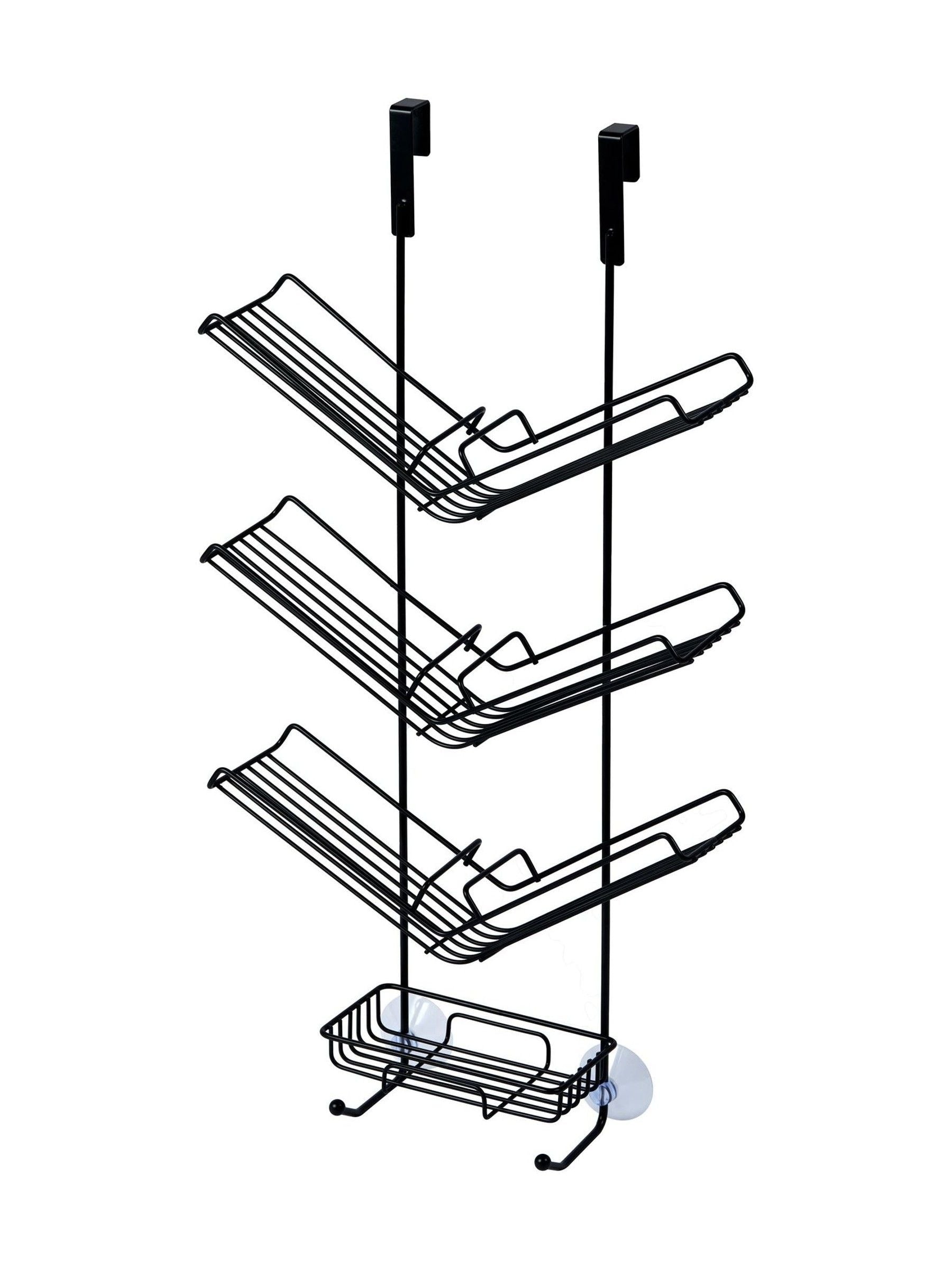 Showerdrape Black Atrium Shower Caddy (British brand)