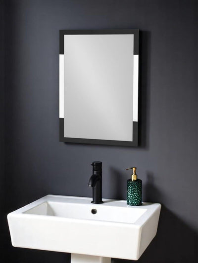 Showerdrape Miroir mural rectangulaire argenté Hampstead 70 x 50 cm