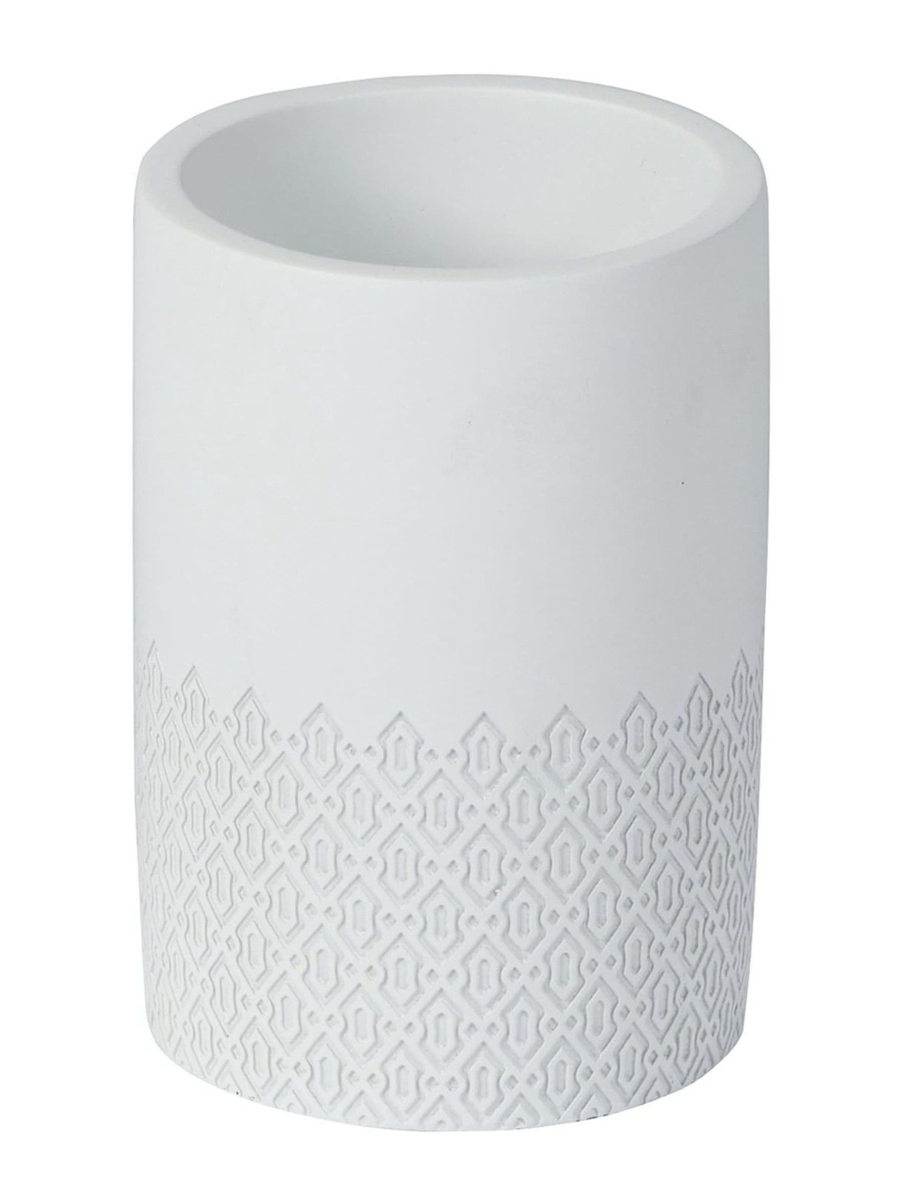 Duschvorhang Weiß Chantilly Becher