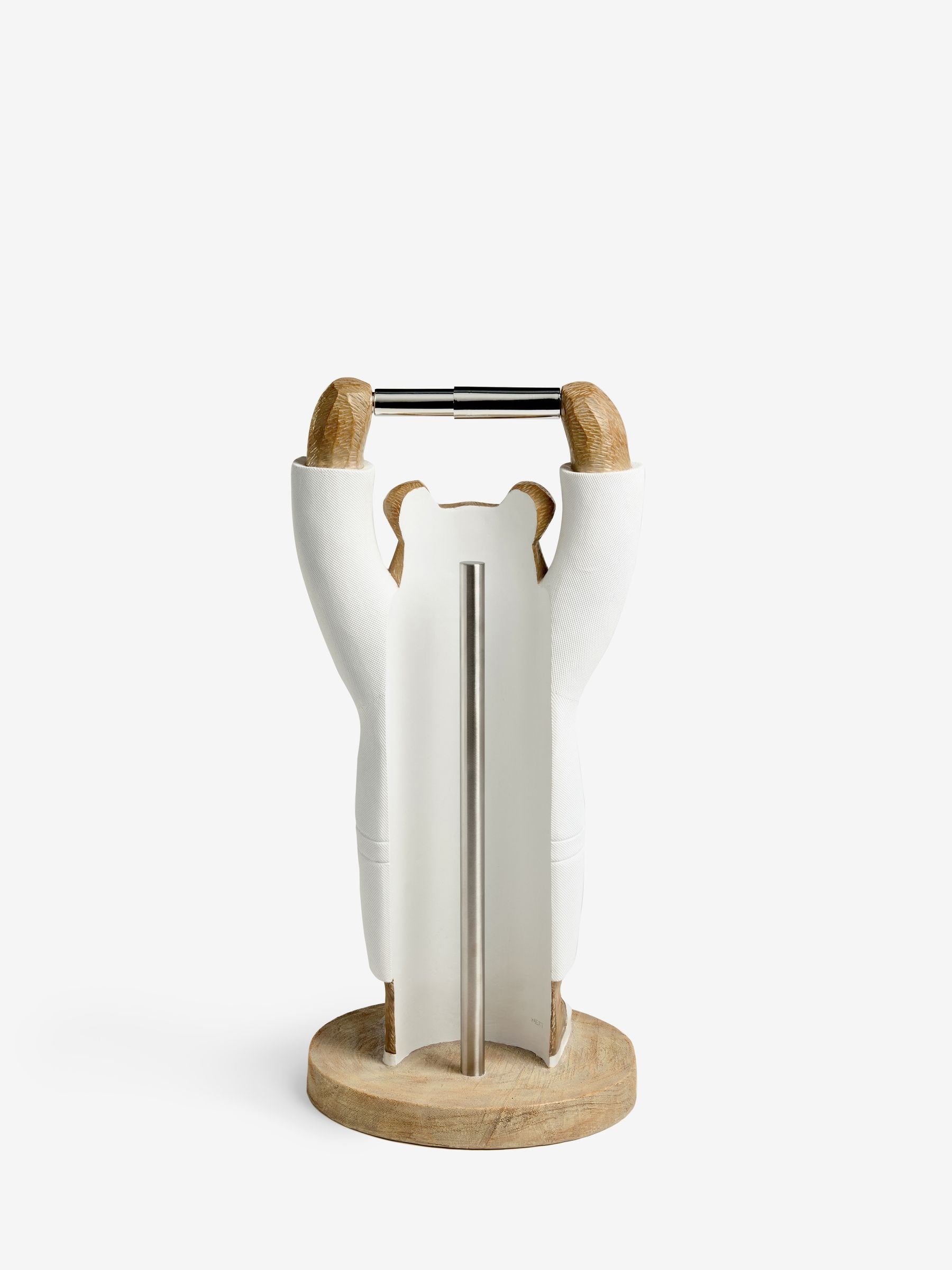 Natural Bertie Bear Toilet Roll Holder with Storage