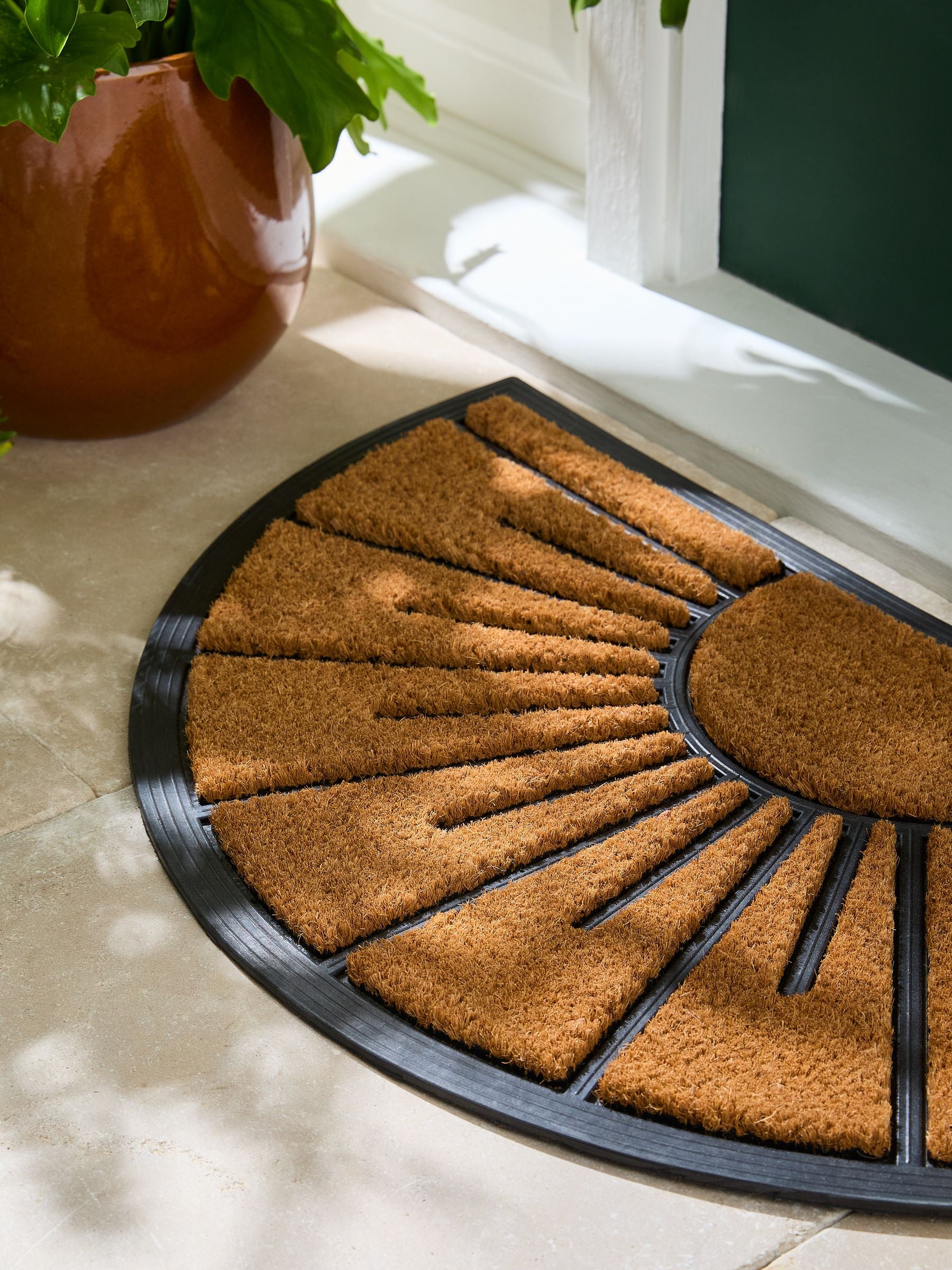 Natural Sunshine doormat coir rubber backing, UK version