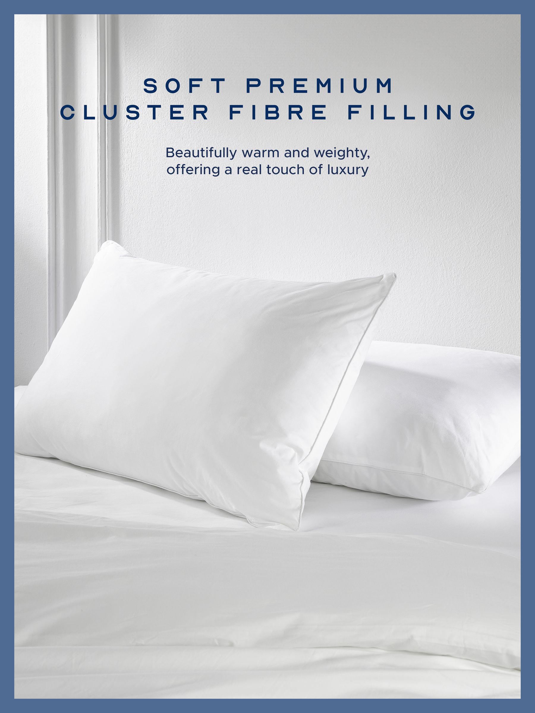 Snuggledown 2 Pack Snuggledown Luxuriously Cotton Medium Support Back Sleeper Pillows