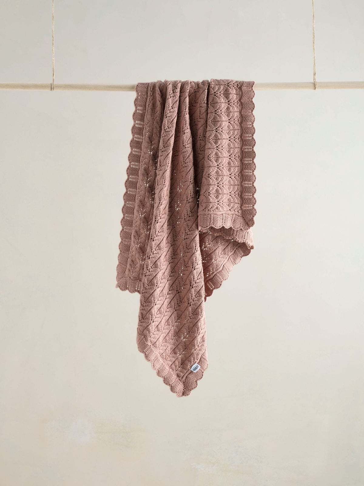 Mamas & Papas knitted blanket wildflower pink (British brand)