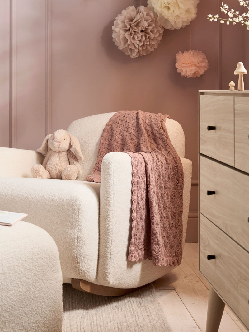 Mamas & Papas knitted blanket wildflower pink (British brand)