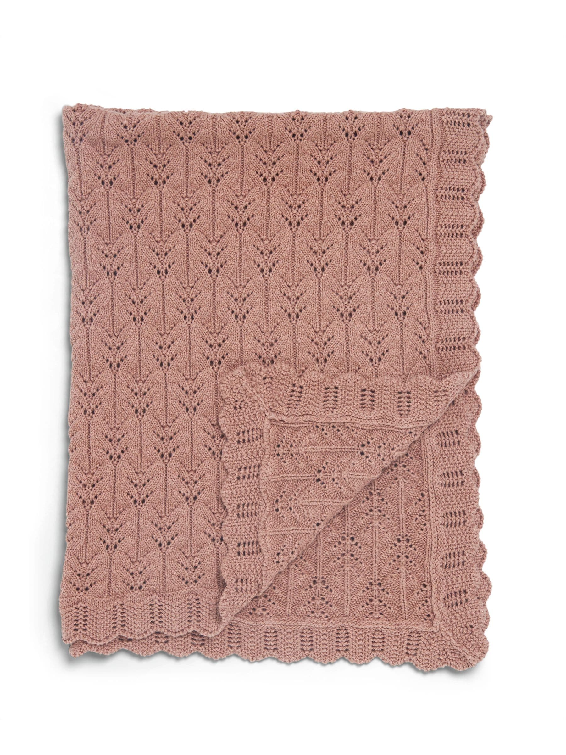 Mamas & Papas knitted blanket wildflower pink (British brand)