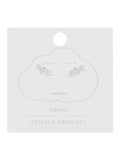 Estella Bartlett silver tone cubic zirconia star stud crawler earrings - British product