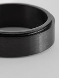 Stainless Steel Spinner Black Ring
