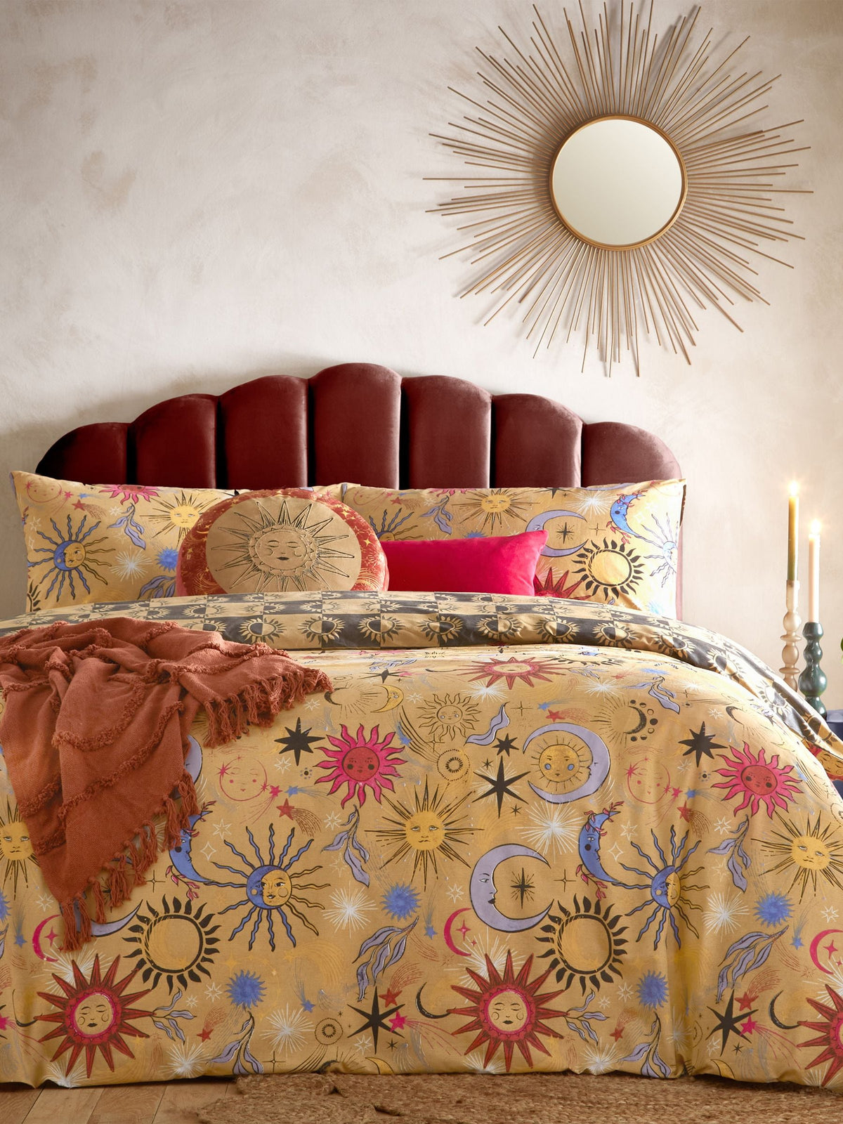 Ethereal Star reversible duvet cover and pillowcase set - British product