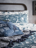 Furn Blue/Grey Spellbound duvet cover and pillowcase set - British product