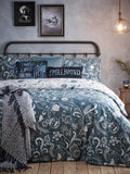 Furn Blue/Grey Spellbound duvet cover and pillowcase set - British product