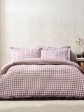 Barton Check cotton duvet cover and pillowcase set (British brand)