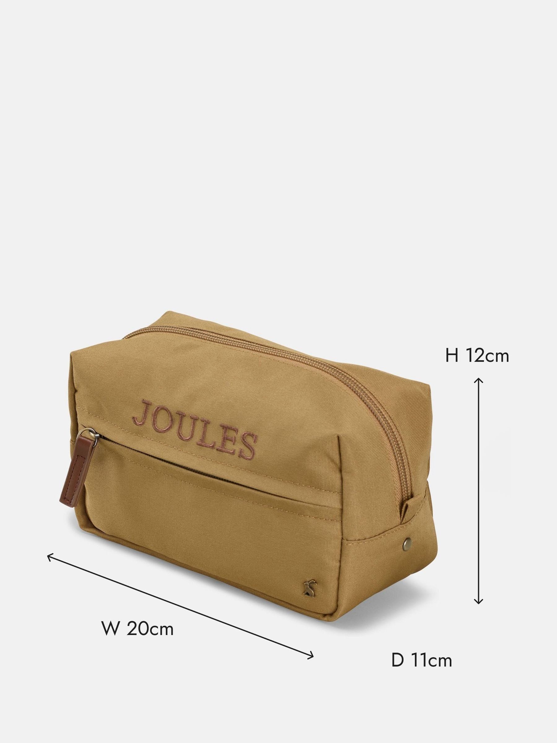 Joules Epwell tan brown travel washbag (British brand)