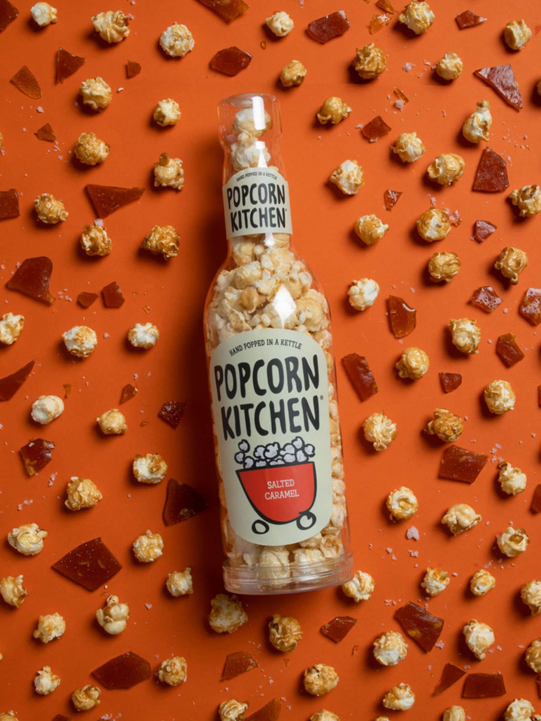 Popcorn Kitchen Gourmet Popcorn Geschenkflaschen Dreierpack, importiert aus Großbritannien