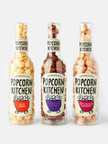 Popcorn Kitchen Gourmet Popcorn Geschenkflaschen Dreierpack, importiert aus Großbritannien