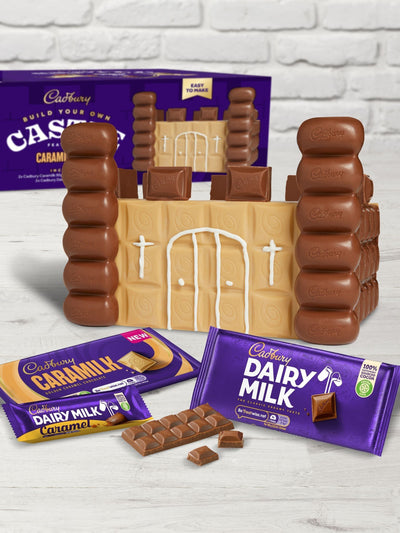 Next Cadbury Dairy Milk and Caramilk Chocolate Castle Kit- Buy online at McGrocer