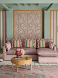 Cath Kidston Friendship Garden sage wallpaper sample A4 - British product