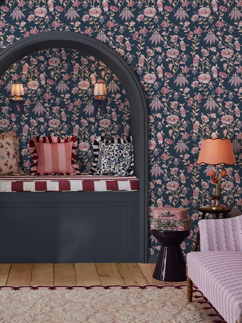 Cath Kidston Friendship Garden Sage Wallpaper Sample