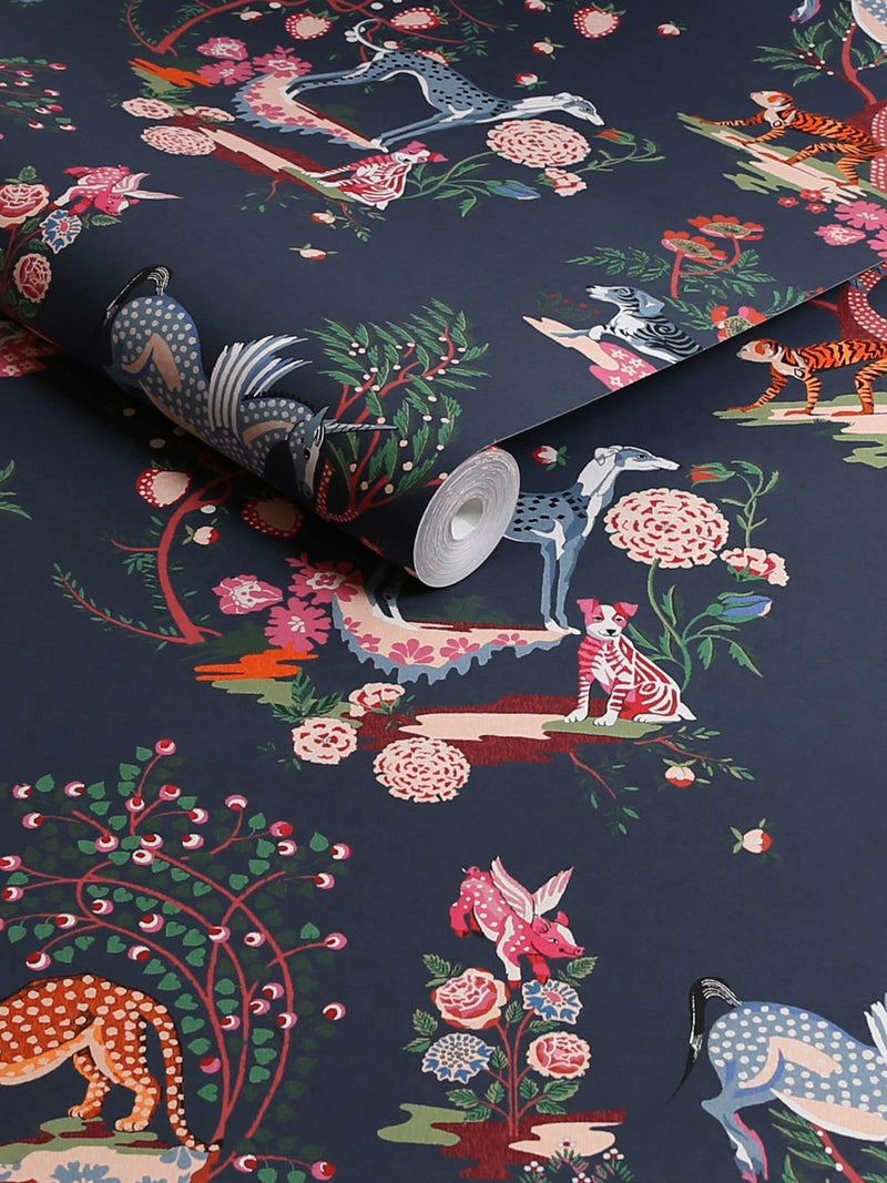 Cath Kidston Painted Kingdom A4 wallpaper sample, UK version