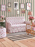 Cath Kidston Blue Canopy Stripe A4 Wallpaper Sample