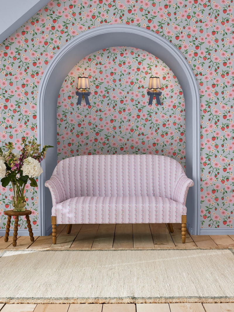 Cath Kidston Spring Strawberry Wallpaper Sample A4