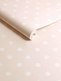 Cath Kidston Pink Button Spot wallpaper sample A4 - British product