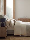 N. Premium Ivory Egyptian cotton duvet cover and pillowcase set, UK version