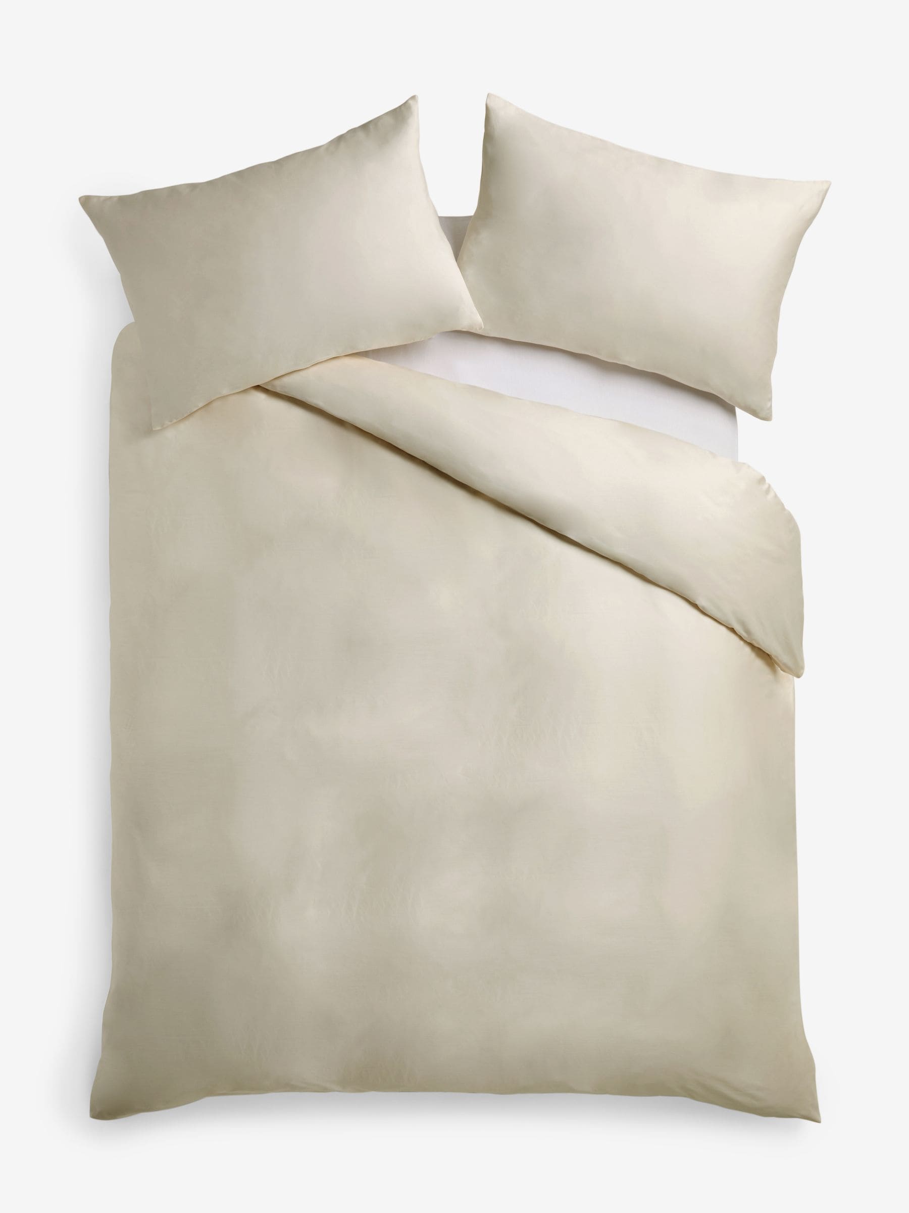 N. Premium Ivory Egyptian cotton duvet cover and pillowcase set, UK version