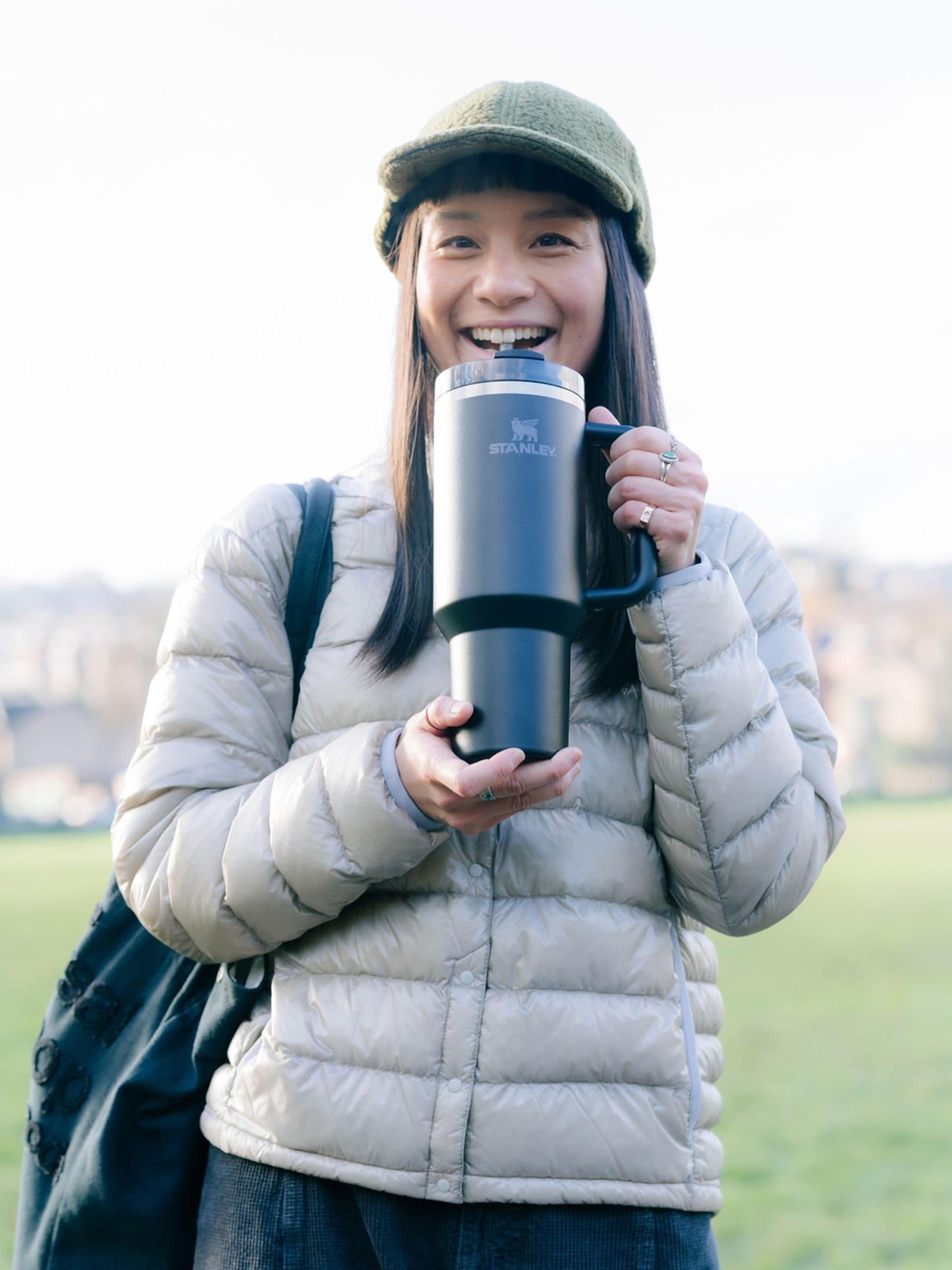 Stanley Cherry Blossom Quencher H2.0 Flow State Tumbler 1.18L Vacuum Insulated Water Bottle