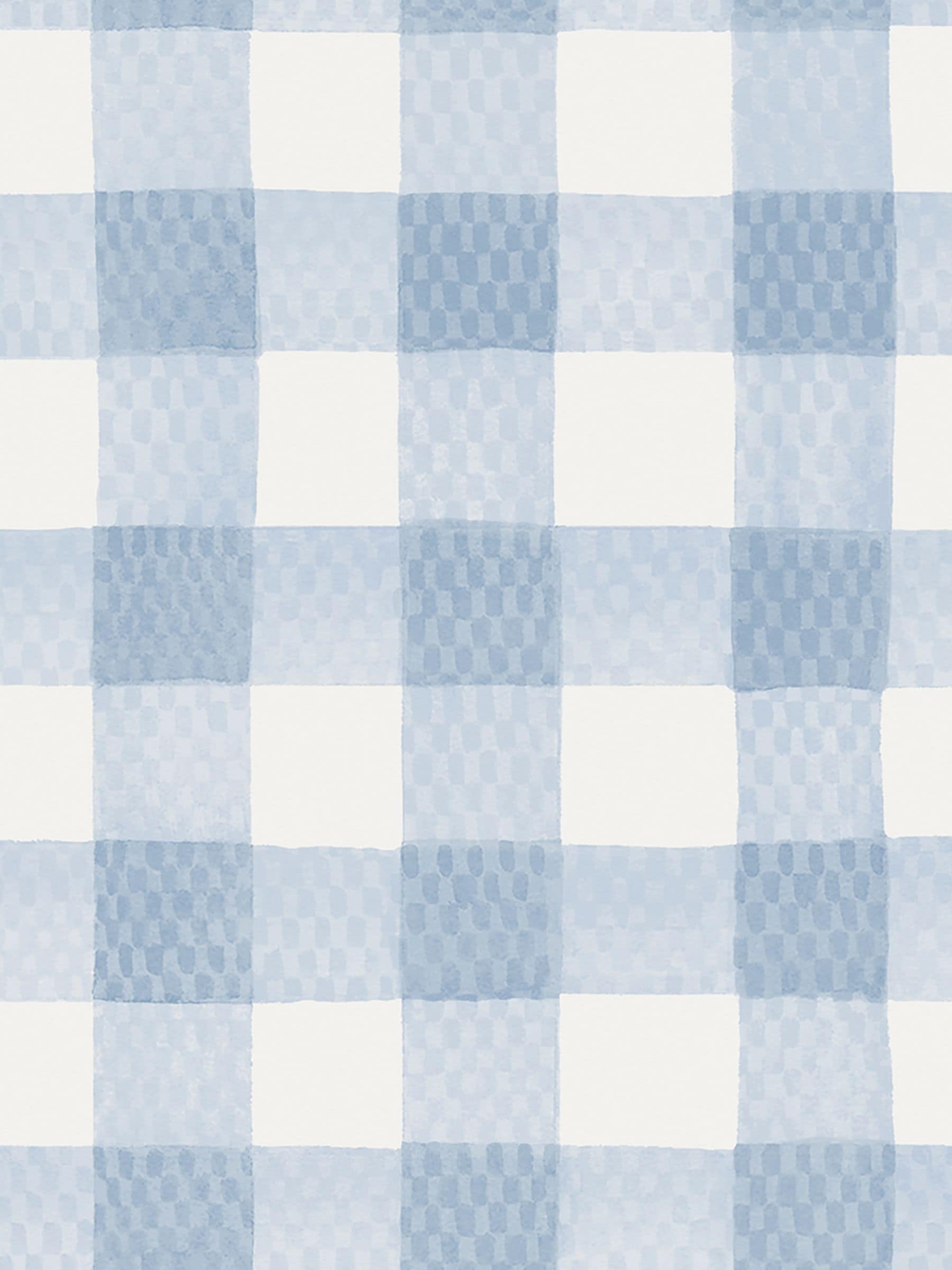 Cath Kidston blue painted gingham wallpaper 10m roll - British product