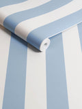 Cath Kidston Green and Pink Canopy Stripe Wallpaper 10m
