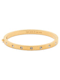 Kate Spade Golden Yellow Set In Stone Hinged Bangle
