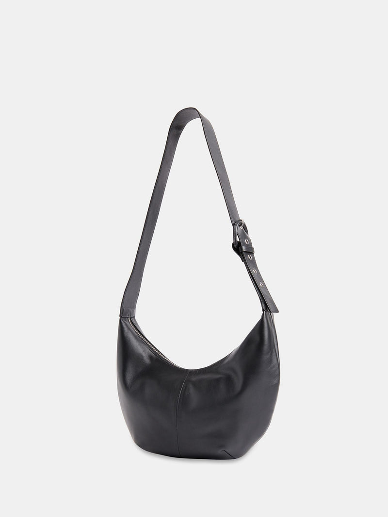 Whistles Sia curved cross-body bag in black - British product