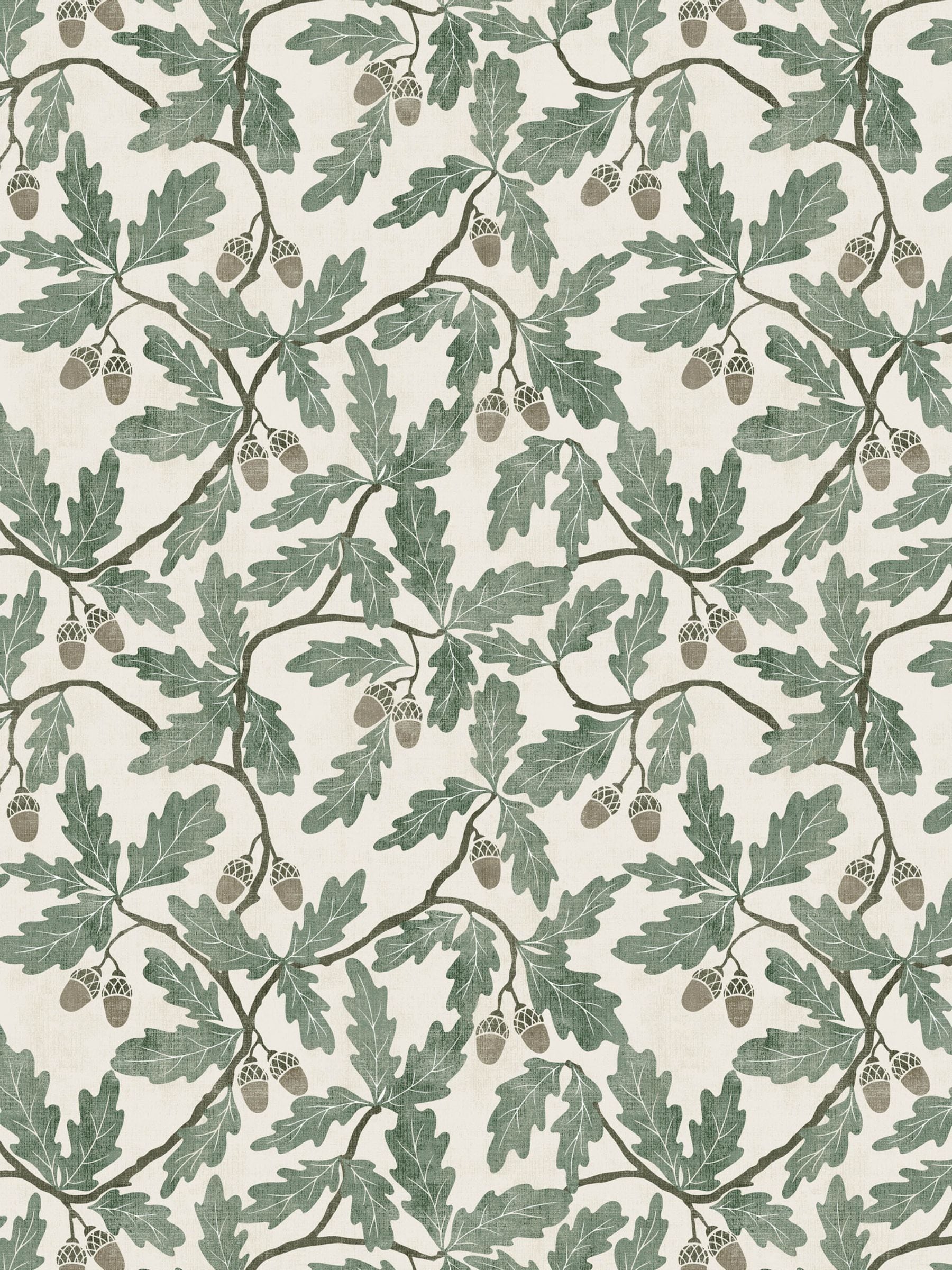 Avalon Home Green Oak 100% Cotton Table Runner