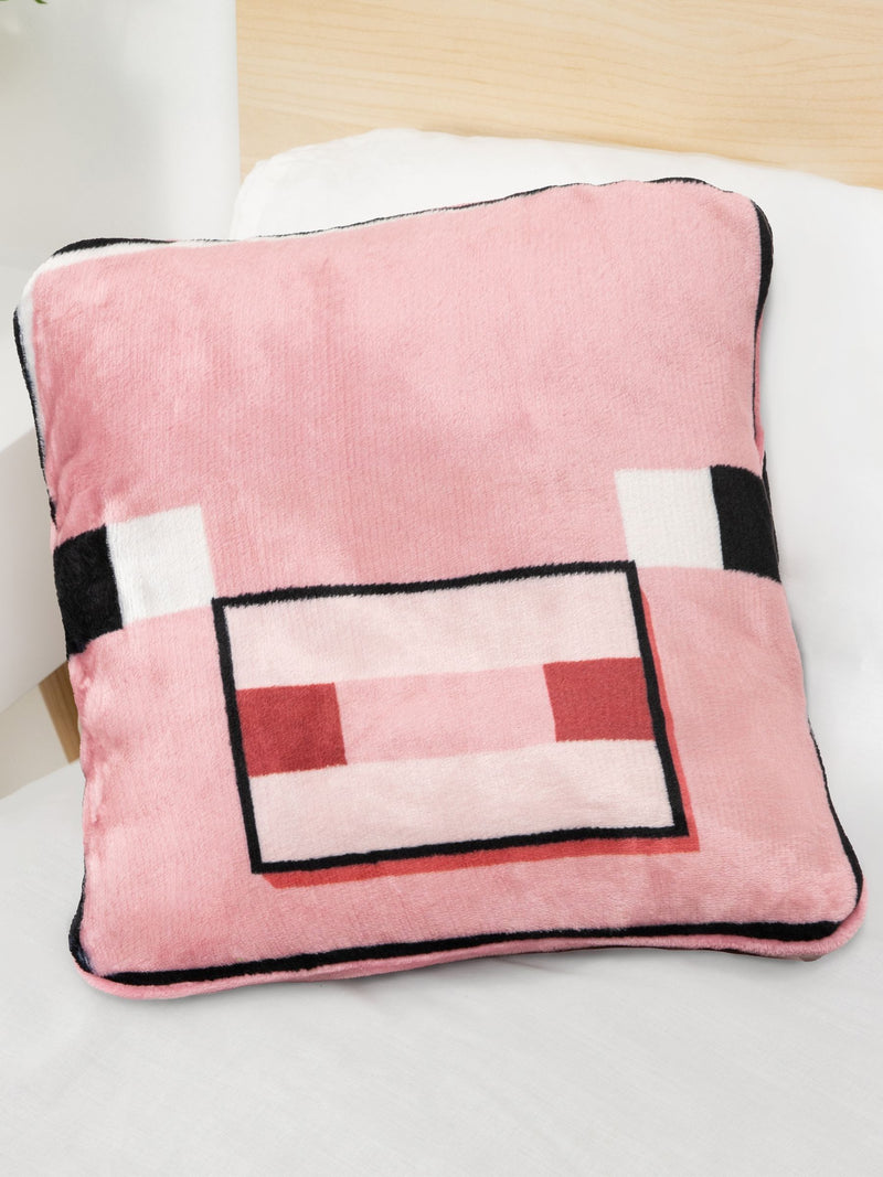Minecraft pig cushion blanket 150x120cm, UK version