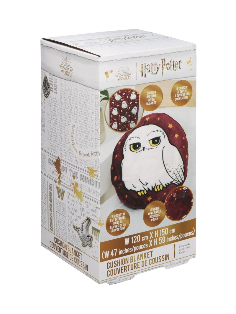 Harry Potter Hedwig cushion blanket 150cm x 120cm, imported from the UK