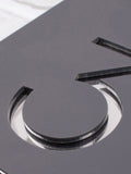 Personalised dark grey acrylic house sign 20x14cm (British brand)