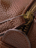 Mens faux leather washbag personalised with initials (British brand)