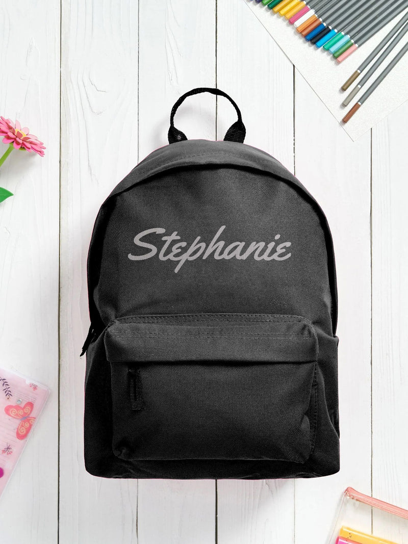 Loveabode personalised black backpack - British product