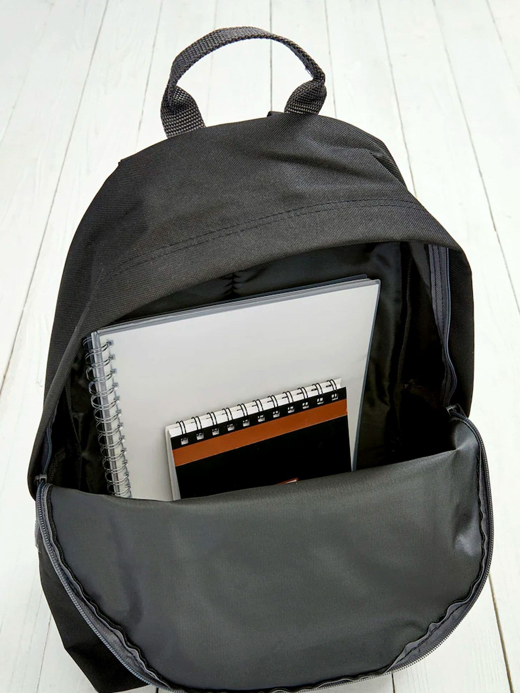 Loveabode personalised black backpack - British product