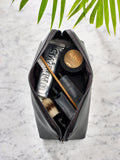 Personalised faux leather wash bag for men, UK version
