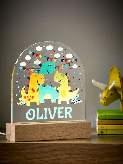 Next Loveabode Personalised Dinosaur LED Light- Buy online at McGrocer