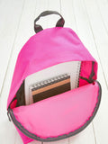 Loveabode pink personalised star backpack, imported from the UK