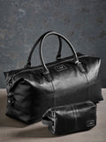 Loveabode personalised travel luggage set with weekender and wash bag (British brand)