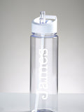 Loveabode personalised clear water bottle, UK version