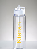 Loveabode personalised clear water bottle, UK version
