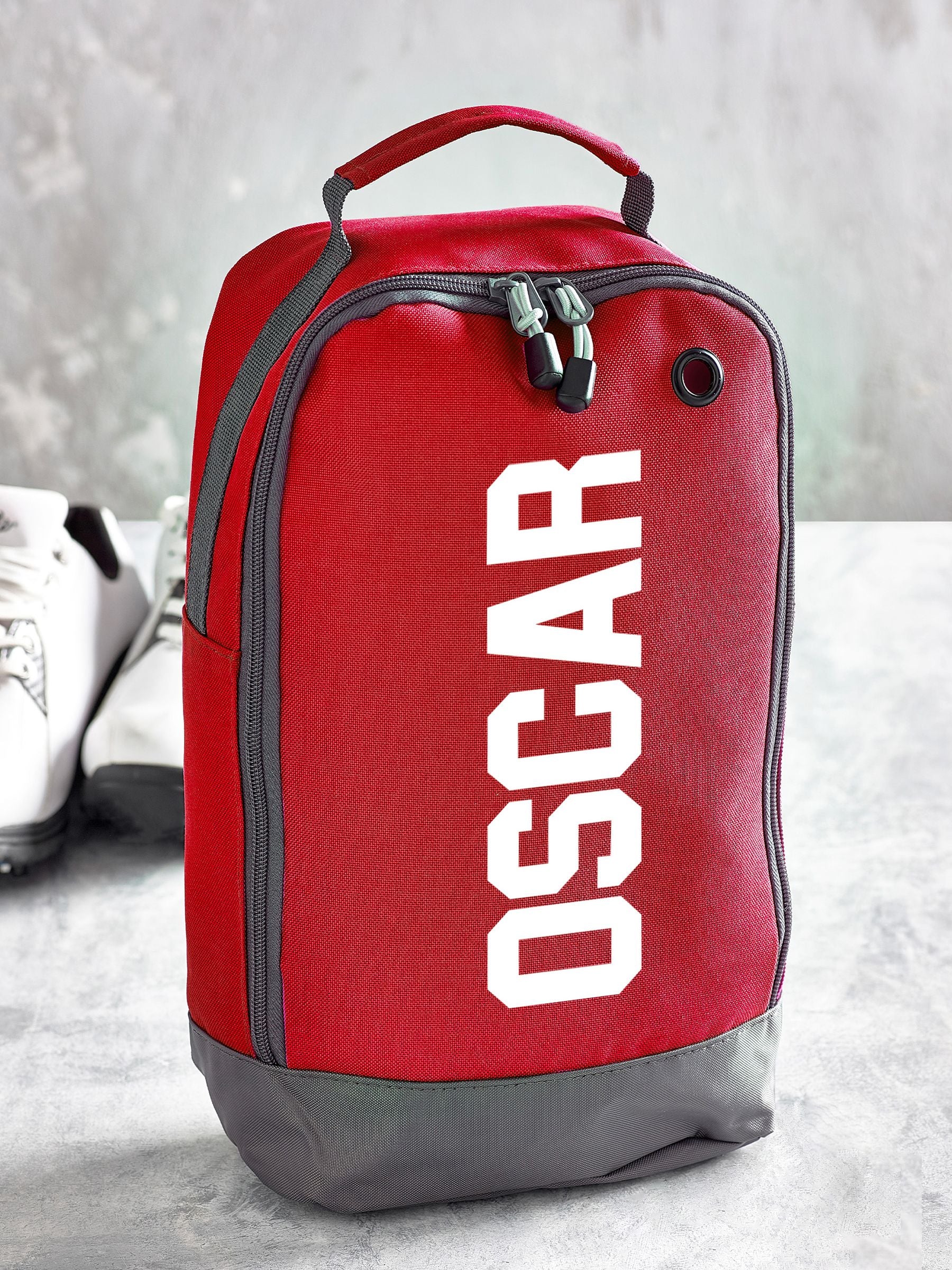 Personalised unisex boot bag in black or colour options, imported from the UK