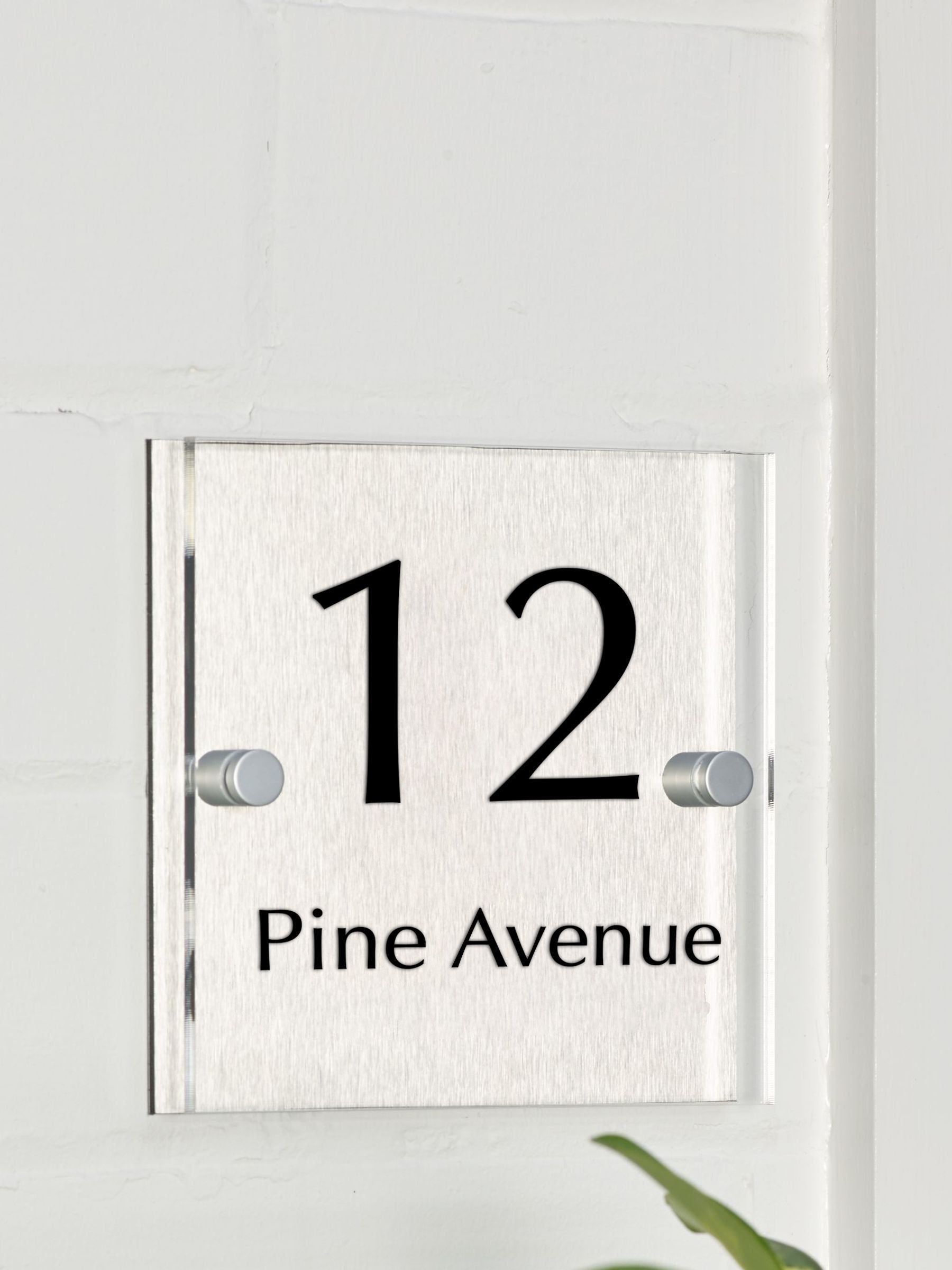 Loveabode personalised square house sign 15x15cm (British brand)