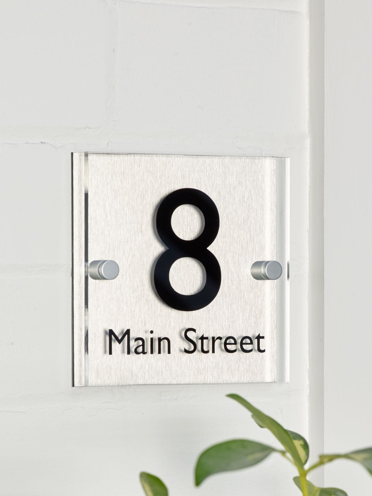 Loveabode personalised square house sign 15x15cm (British brand)